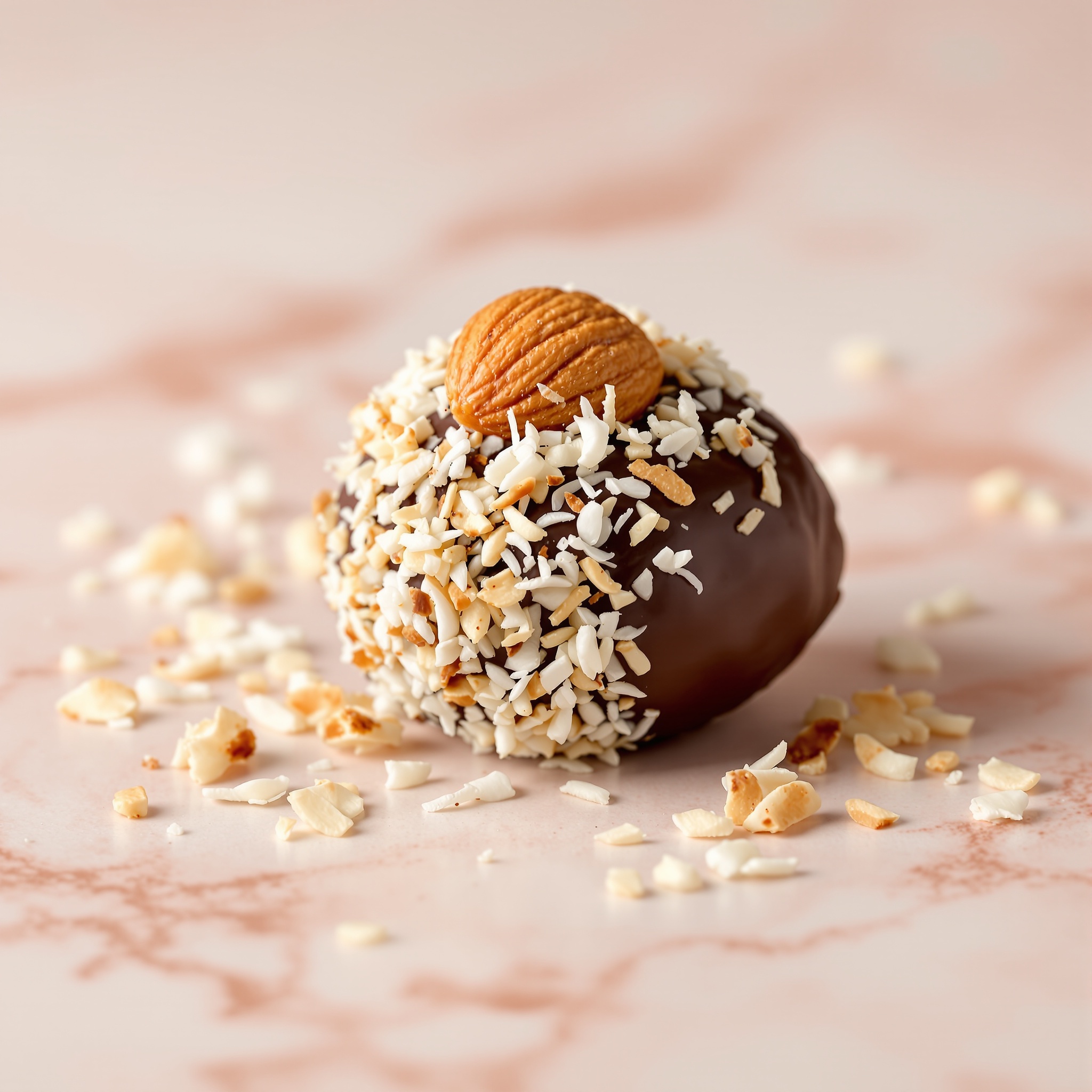 Almond Joy chocolate covered date