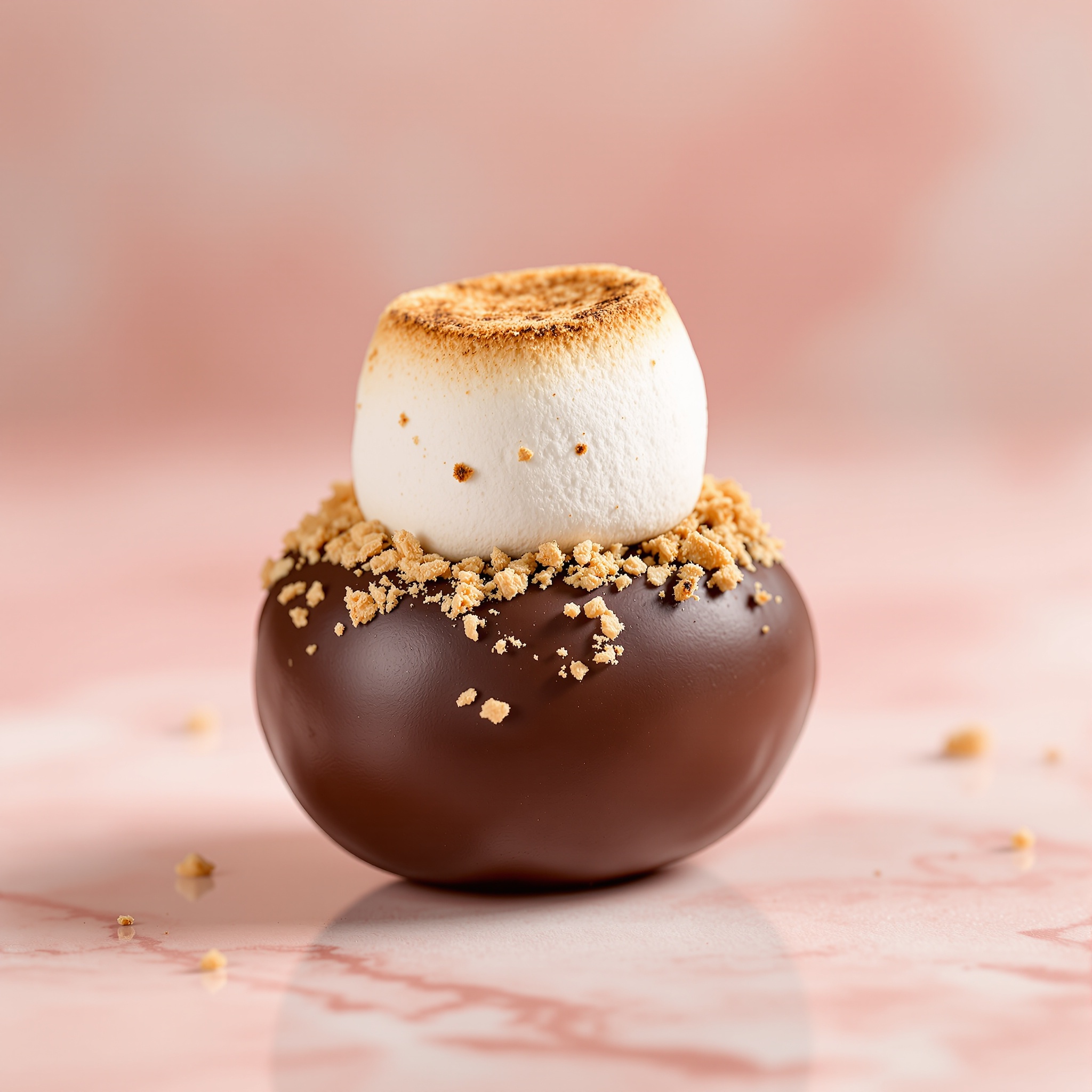 S'mores chocolate covered date