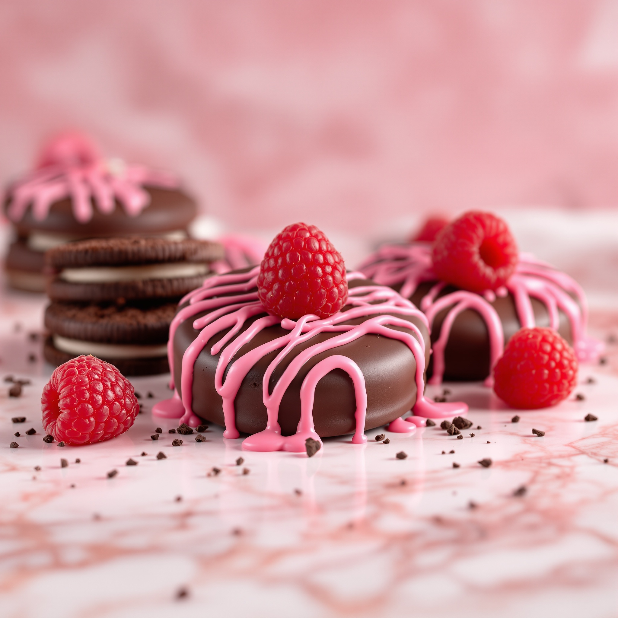 Raspberry Oreo chocolate