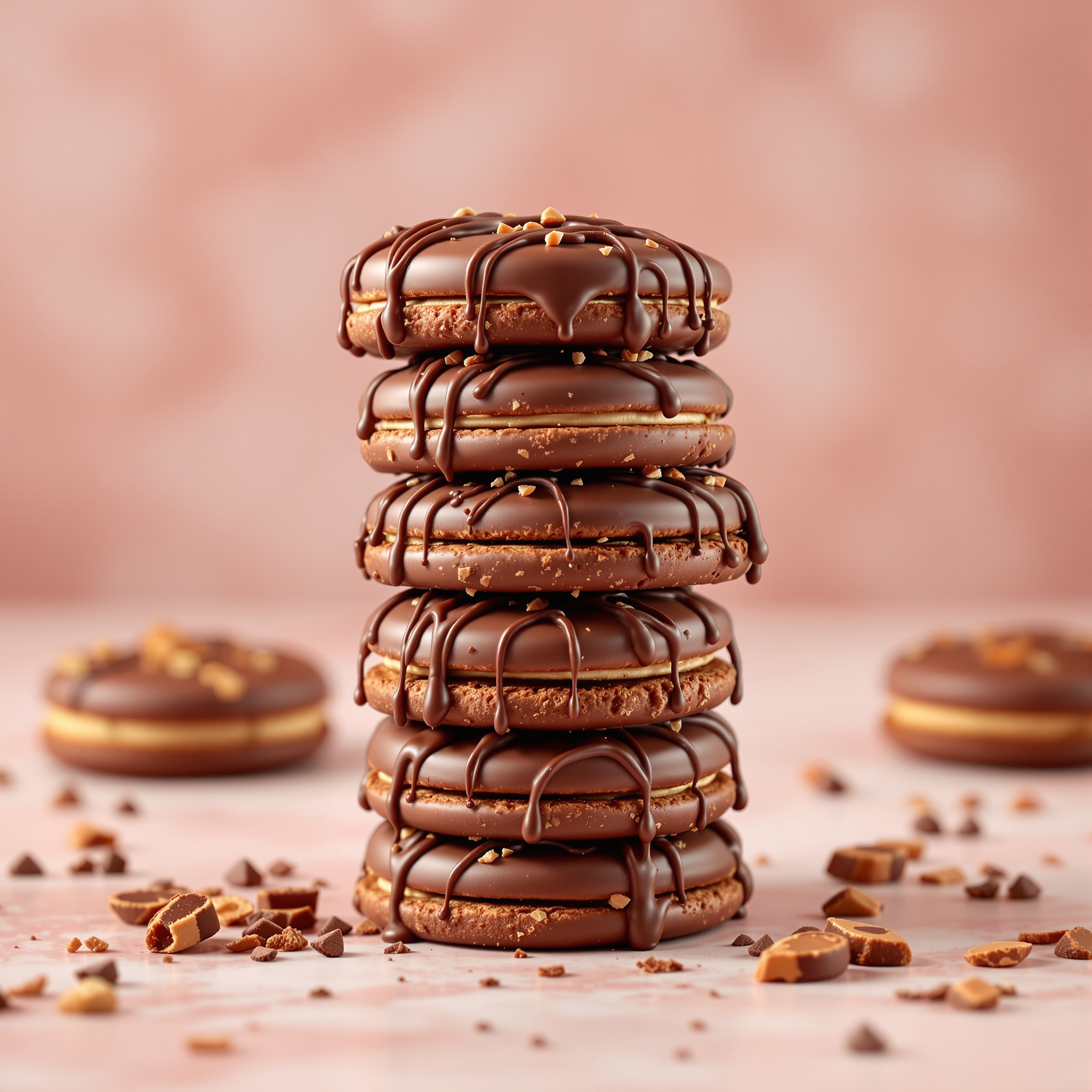 Chocolate covered wafers